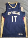 NBA 17 Valanciunas New Orleans Pelicans Maillot Marine